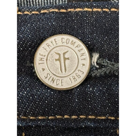 Frye Dark Wash Jeans Men’s 34x32 Tapered Cotton Lycra Stretch Denim - Picture 7 of 14